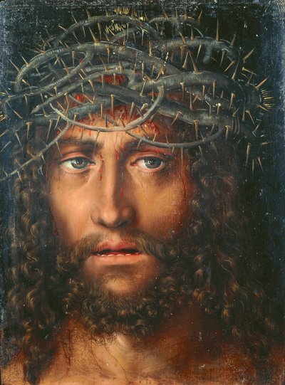 Head of Christ Crowned with Thorns by Lucas Cranach the Elder